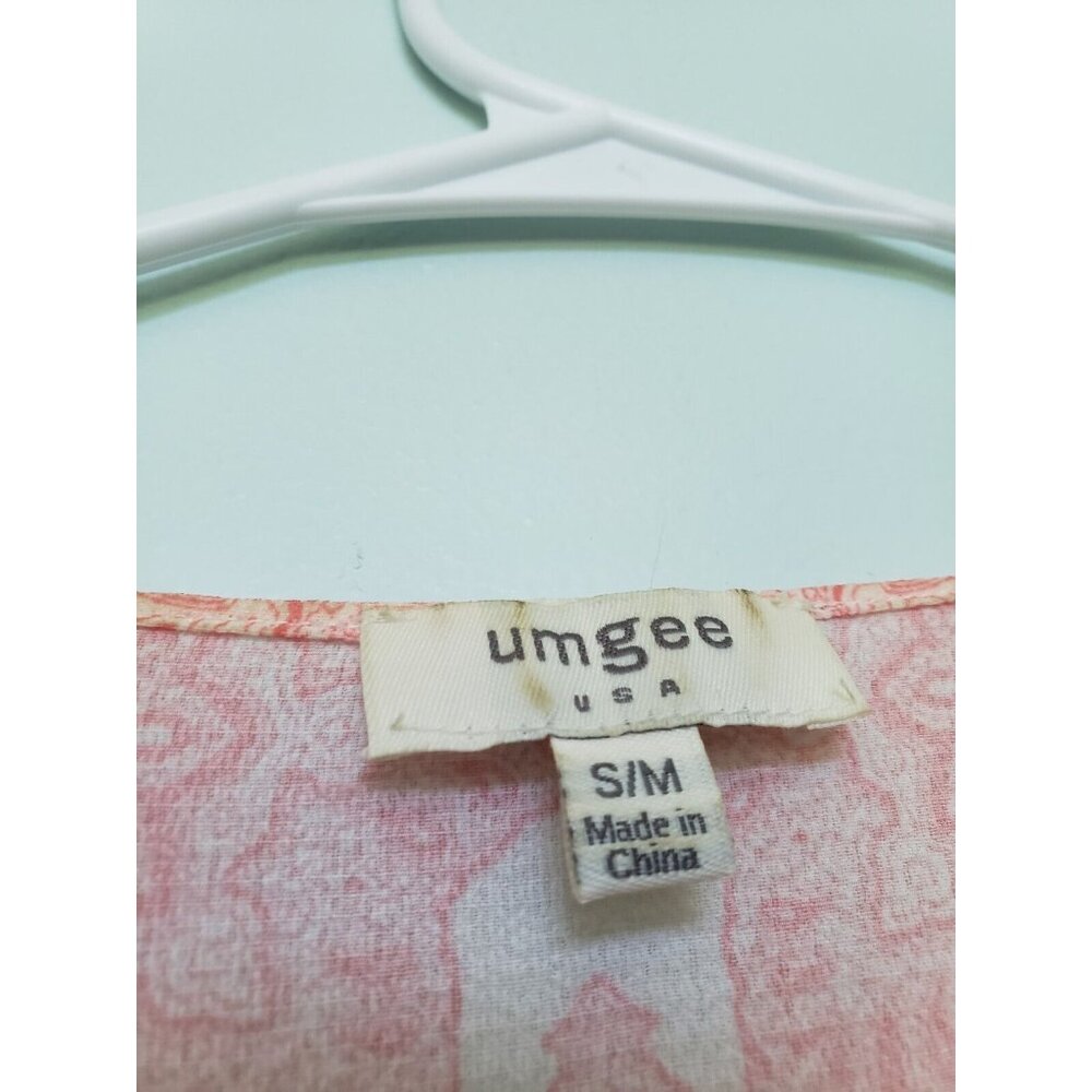 Umgee Duster Women's S Kimono Jacket  Multicolor Boho Floral Open Front - Picture 5 of 6